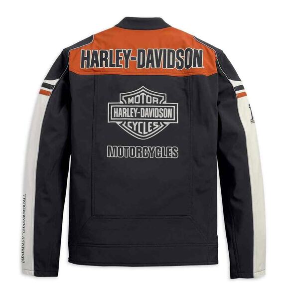 Harley-Davidson Mens Reg 2XL Colorblock Soft Shell Jacket 98405-19VM - Picture 12 of 12